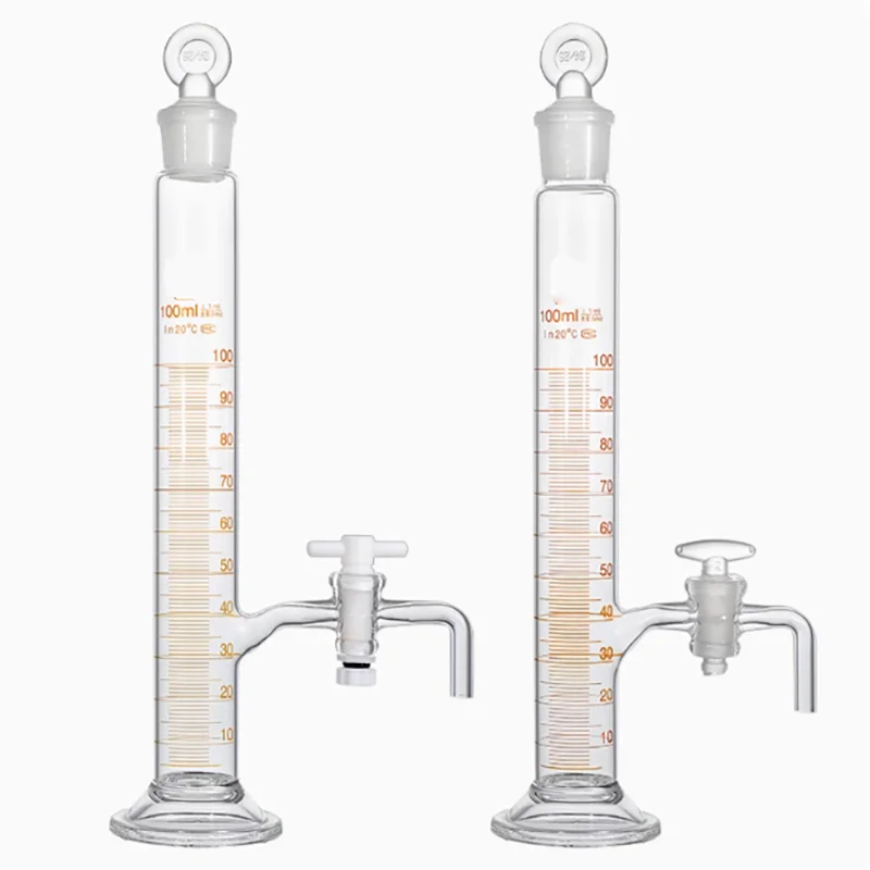 Glass Rozgotri liposuction bottle Glass piston tetrafluoro piston valve stem door liposuction measuring cylinder bottle