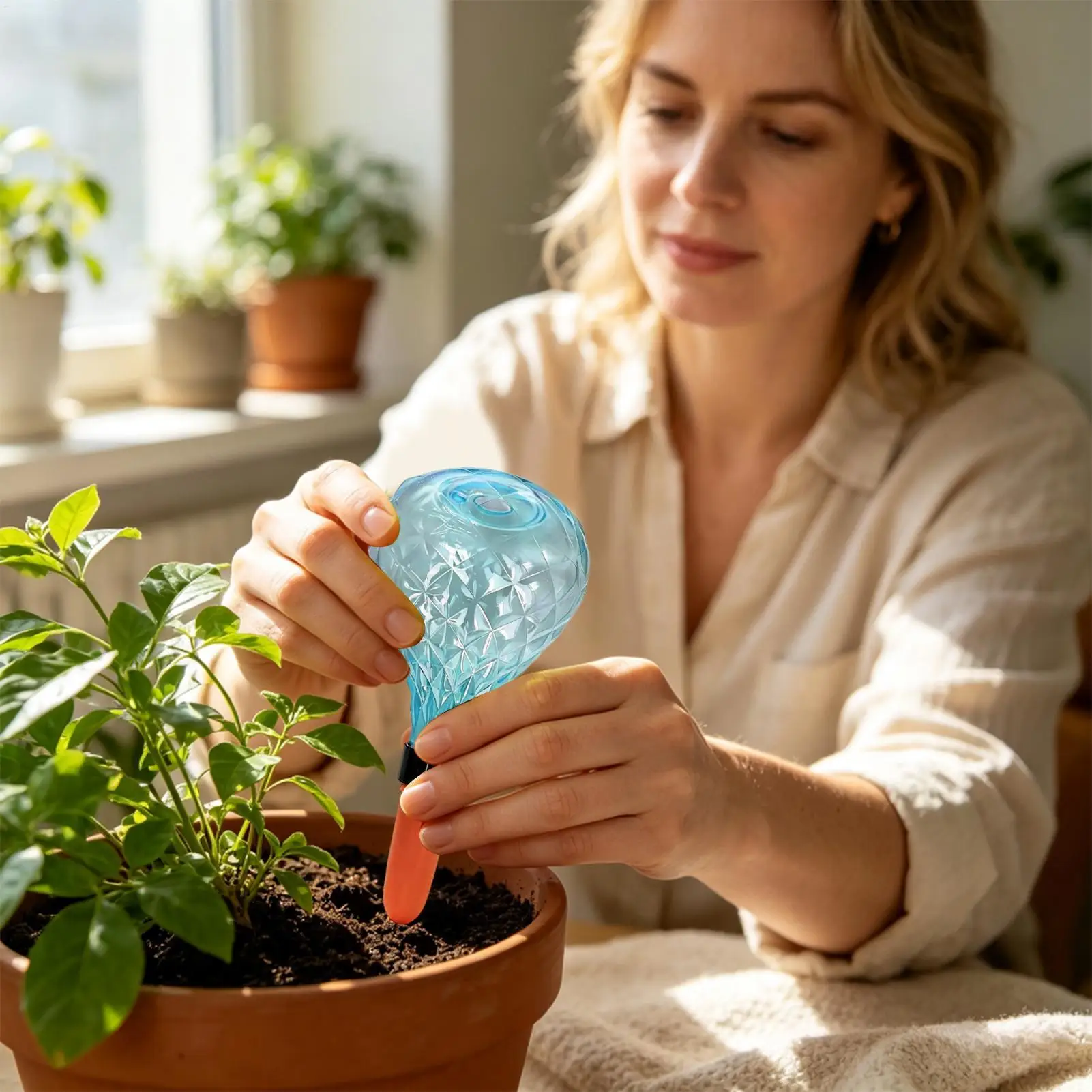 Plant Self Watering Globes 4 Pieces Automatic Watering Device Flower Self Watering Planter For Home Garden Greenhouse farm