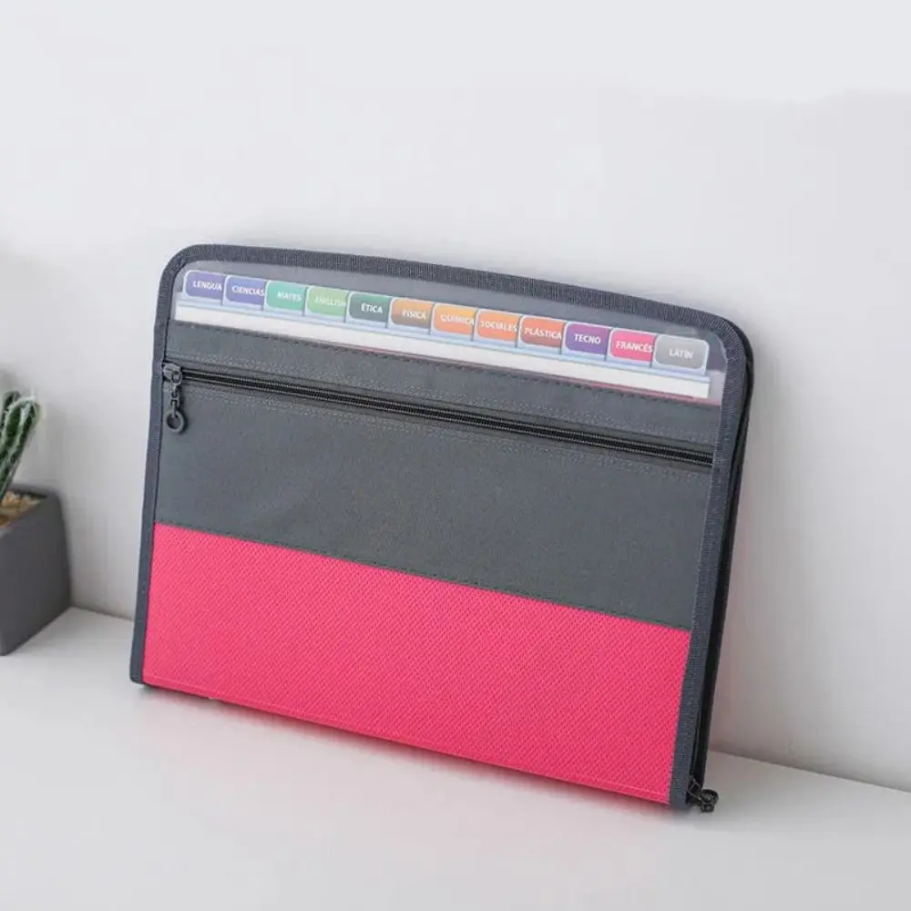 Durable Waterproof Expanding Folder Wear Resistant Safe Storage File Folder Large Capacity 13 Pocket Document Bag Coupons