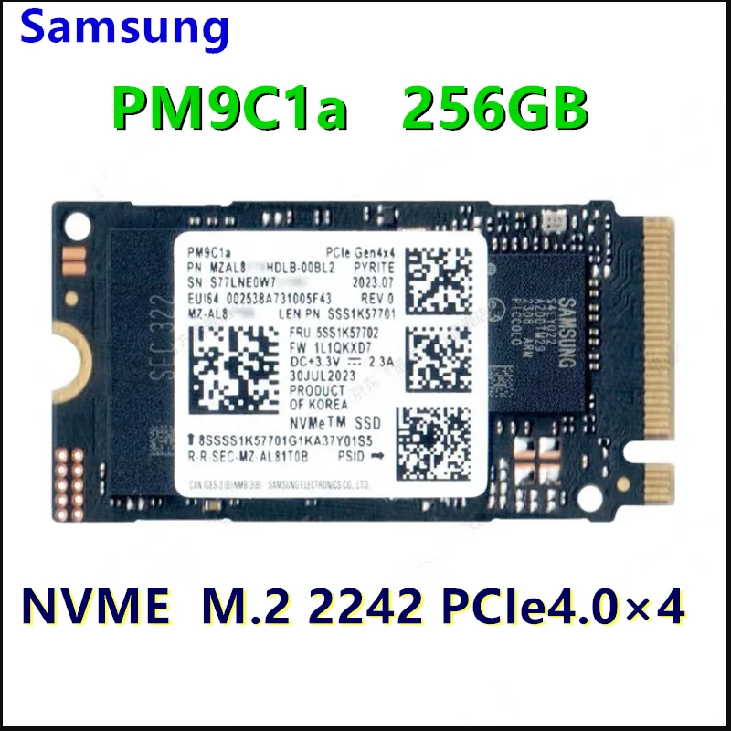 OEM Samsung M.2 2230 SSD PM991a 256GB PCIe 3.0 NVMe & PM991 128GB