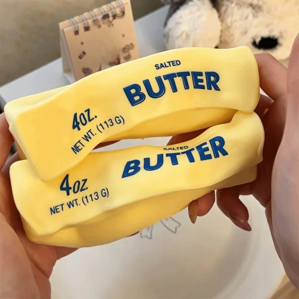 Butter Stick Wax Cracking Squeeze Crackable Texture Cheese Crunchy Sound Ball Handmade Craft Crispy Feel