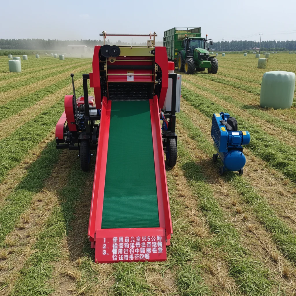 Silage Baler Wrapper Machine Round Baling Hay Lucerne Grass Farming Equipment