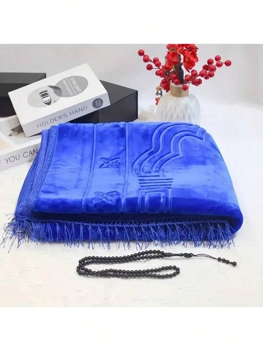 大型パッド入りムスリム礼拝マット ソフトベルベット表面 80 - Bead Mat Velvet のレビューと価格