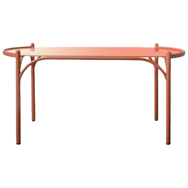 

Impression glass dining table, Nordic modern simple household small apartment dining table, light luxury table