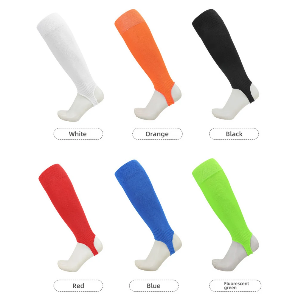 1 Pair Hight Elasticity Long Tube Football Leg Cover Anti-Friction Protection Calf Socks Adult Soccer Shin Guard Sleeves