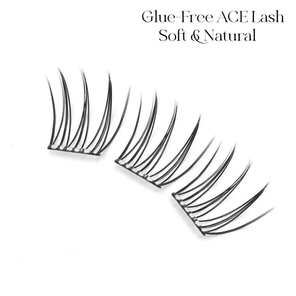 MIAOJIE 90個入り 自己粘着式つけまつげ アイドル シングルクラスター DIY ガールズグループ ナチュラル トリロジー カートゥーン グルーフリー つけまつげ