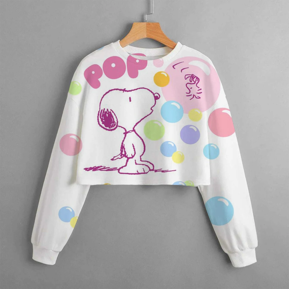 Nowa jesienna moda nowa odzież sportowa Snoopy w stylu kreskówki odzież sportowa z okrągłym dekoltem dla dziewczynek bluza z kapturem