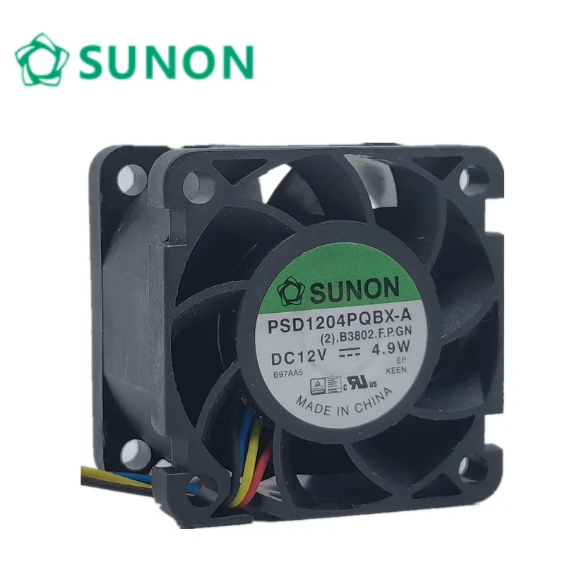 Untuk Sunon PSD1204PQBX-A UNTUK Dell R210 penggemar server 0T705N 0N229R 40*40*28 inverter server kipas pendingin aksial