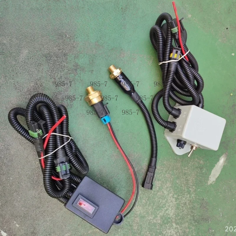 Automatic Water Temperature Sensing Fan Switch Plug, Hydraulic Oil Radiator Temperature Control Sensor for Mixing Trucks