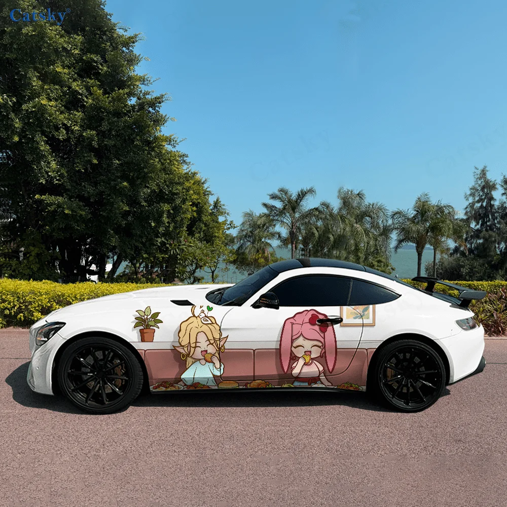 

Виниловые наклейки для детей Eat A Meal, самоклеящаяся наклейка из ПВХ, подходит для грузовиков, внедорожников, украшения, автоаксессуары, подарок