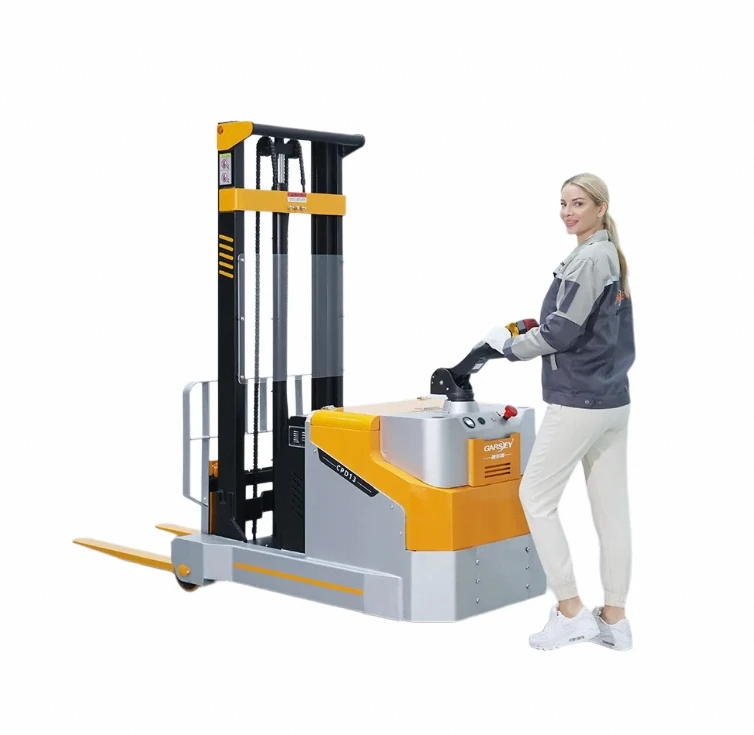 Verkaufen Sie Gut New Type Hydraulic Stacker Lift Truck Small Balance Weight  Elektrischer Bein Loser Gabelstapler