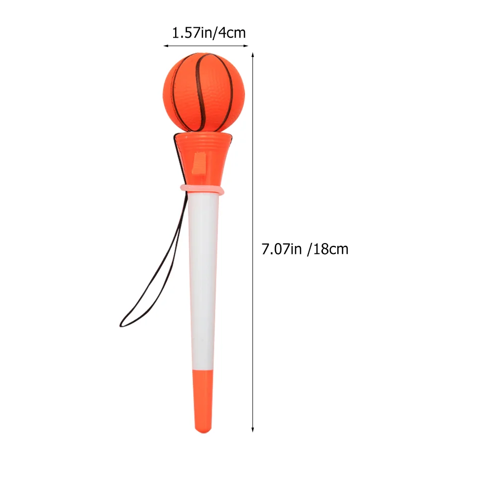 6 szt. Zabawka piłka do koszykówki długopis dziecko dzieci zabawki sportowe Fidget plastikowe pióra do netballa z czarnym tuszem 05mm