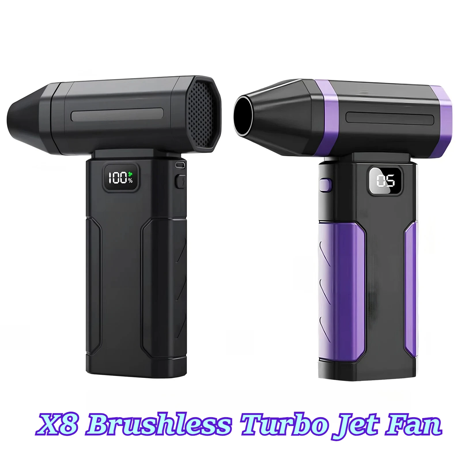 Portable X8 Brushless Turbo Jet Fan Blower 150000RPM Powerful Electric Air Blower 6000Mah Vacuum Dust Cleaner Type-C Charging