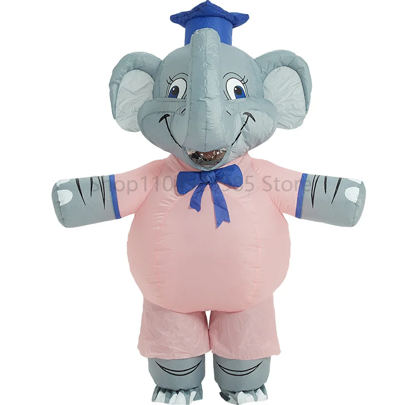 

Halloween Party Funny Costumes Adult Cartoon Animals Dolls Elephants Dolls Props Elephants Inflatable Clothes