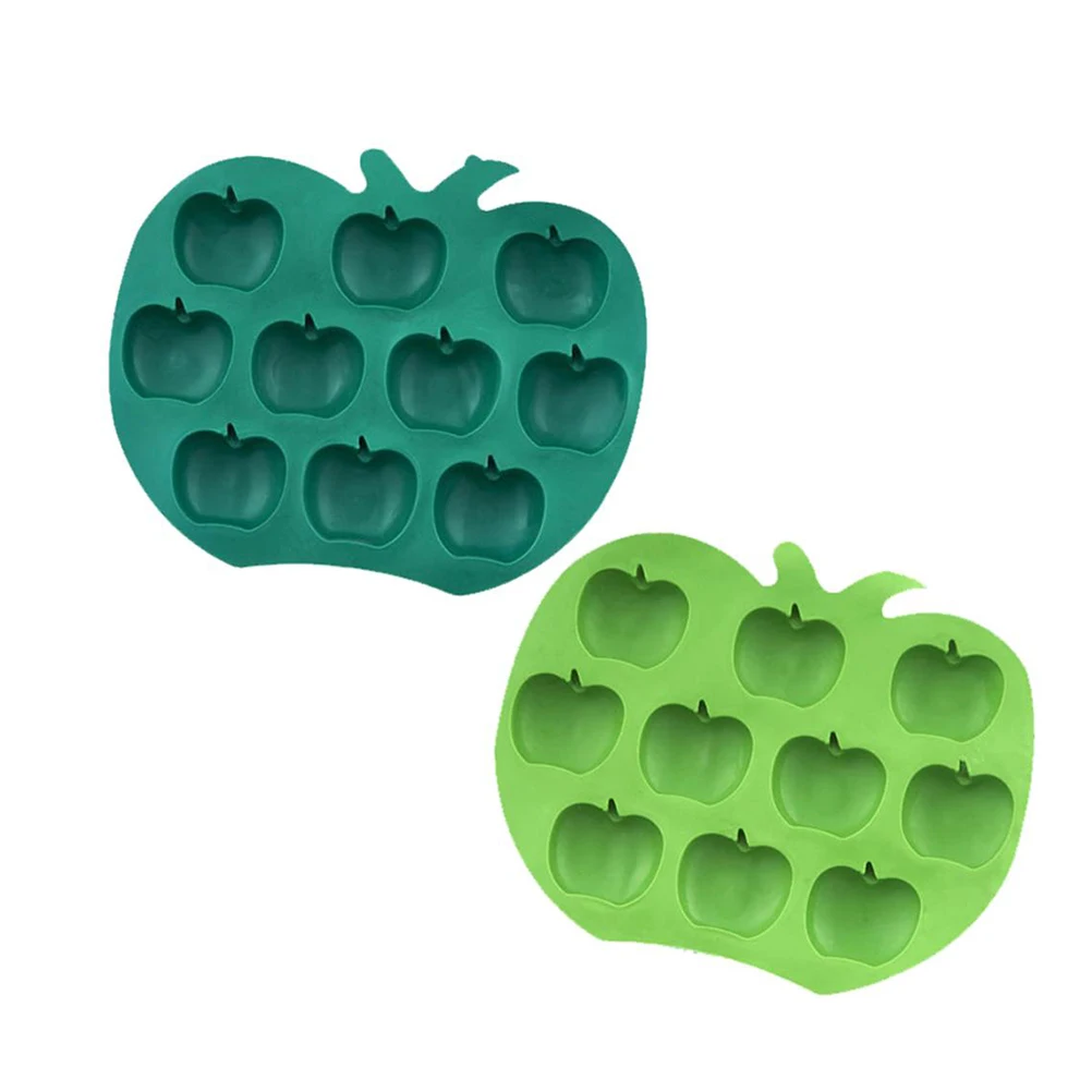 

Silicone Ice Mold Apple Lolly Mould Ice Cube Tray Shaped Grapes DIY Tool Chocolate Maker Lolly Kitchen
