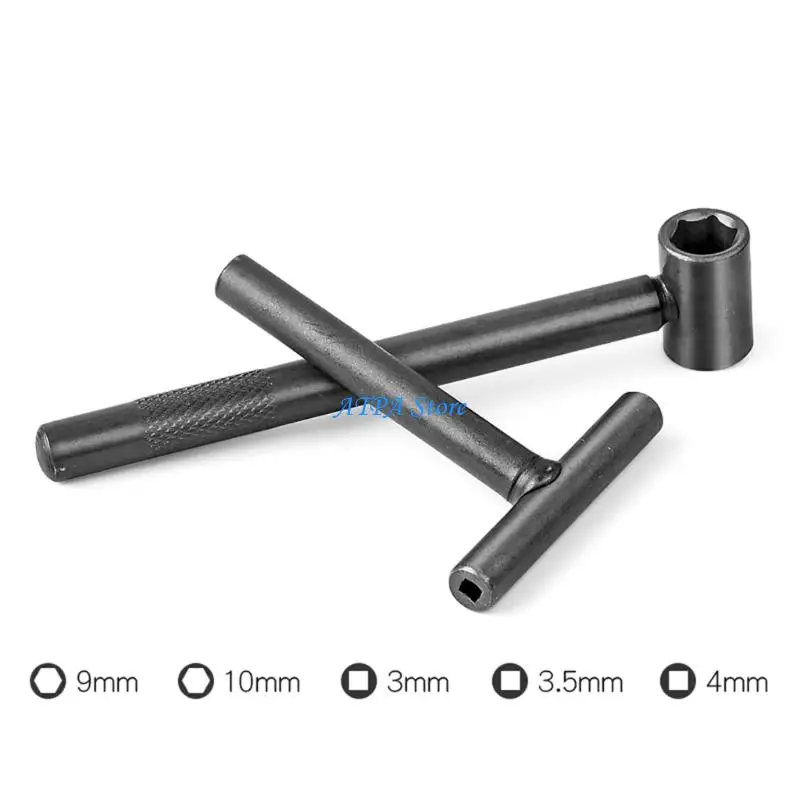 U13C Multifunctional Ergonomic Handle Valves Adjustment Wrench Spanner for Motorcycle
