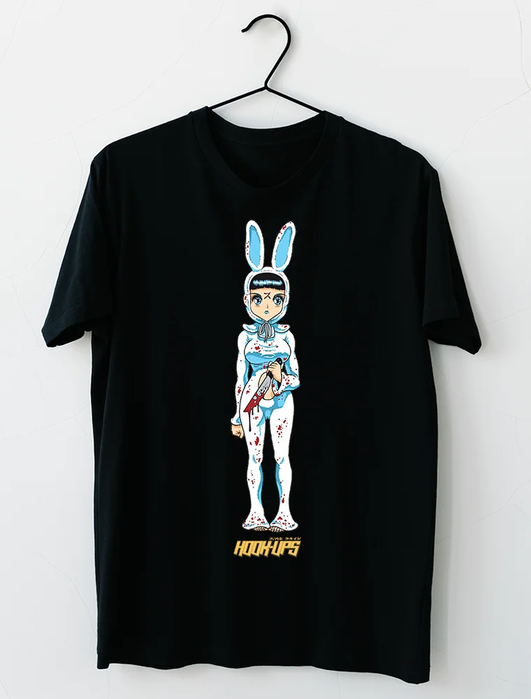 LIMITED NEW Hook Ups Skateboard Death Bunny T-Shirt S-2XL