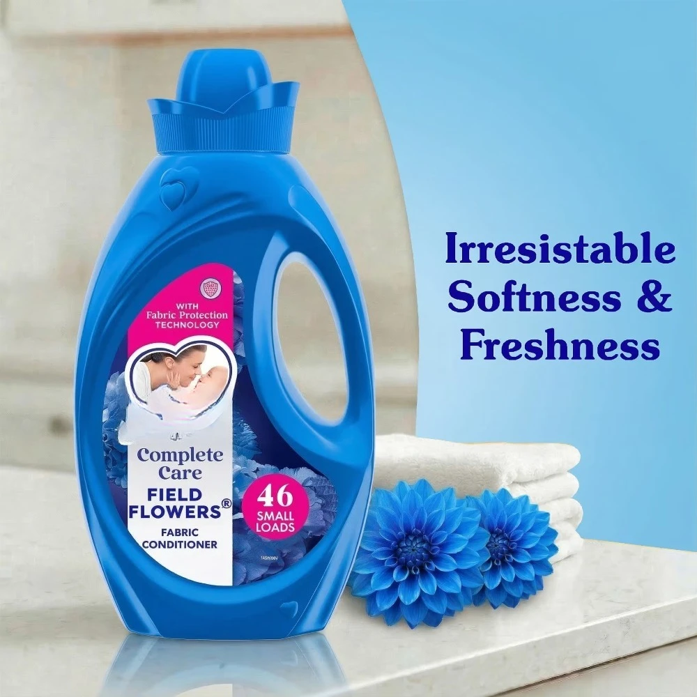Suavitel Complete Liquid Fabric Softener, Fabric Conditioner, Field Flowers Scent, 46 fl oz Bottle