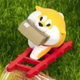 Un llavero embrujado de perro lindo chai wolfberry, colgante Shiba Inu, muñeca de regalo, caja ciega, adornos de figuras, periféricos