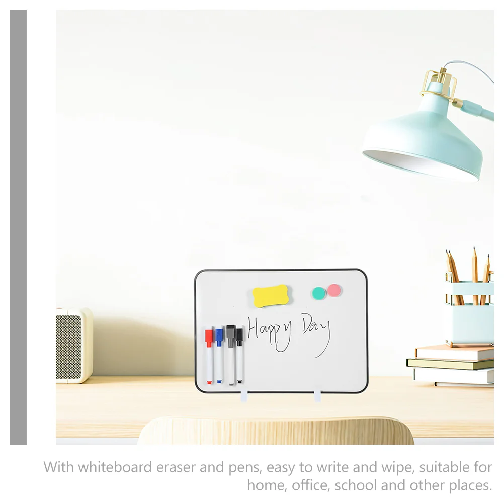 Imagem -02 - Office Notes And Messages Board Mini Geladeira Magnetic Erase White Whiteboard Plastic Dry For Desk Desktop Calendário Frigorífico