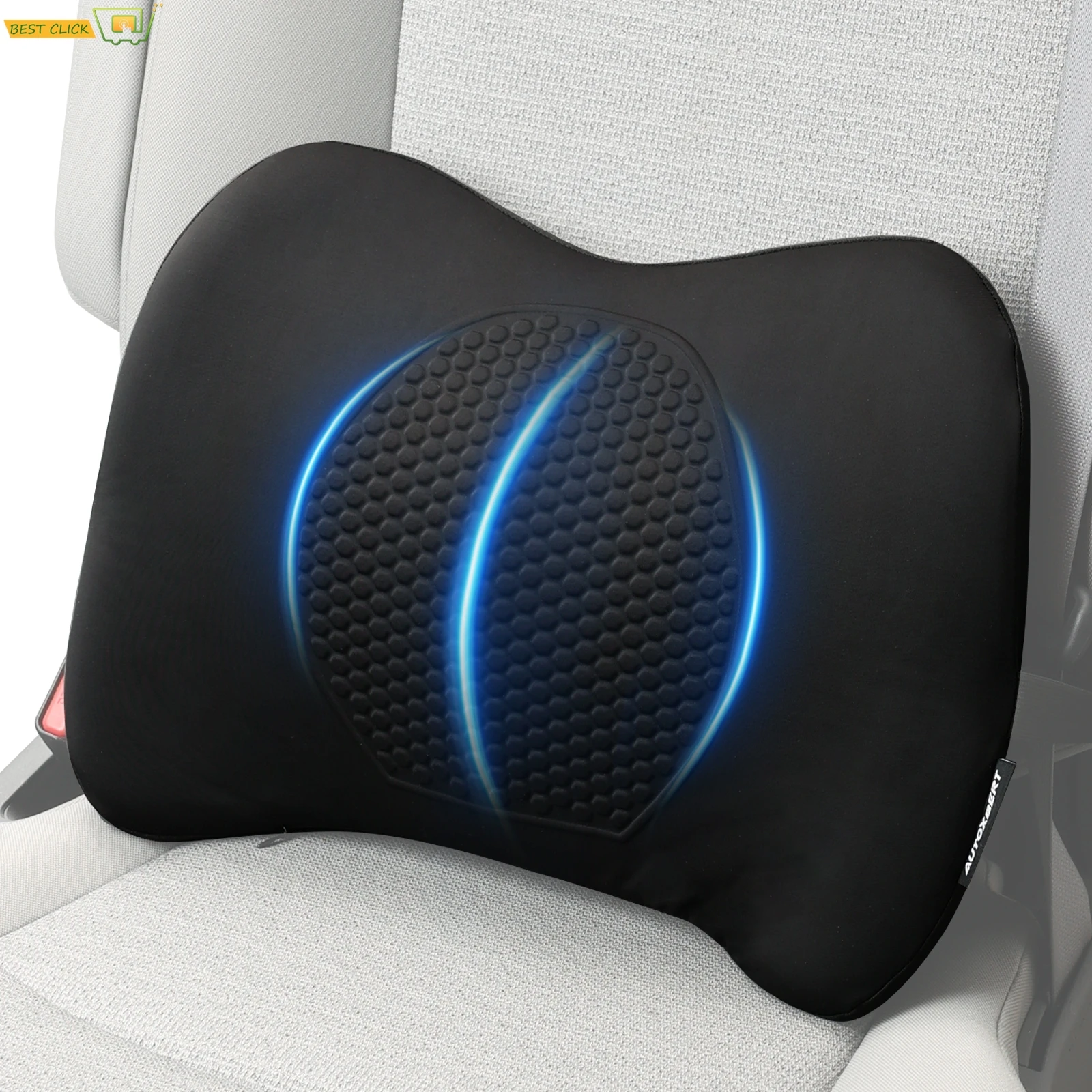 Car Seat Chair Back Cushion Tpe Gel Memory Foam Lumbar Back Brace Auto Seat Waist Pillow Support Cushion Pad For Home Office