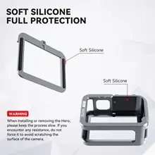 TELESIN Aluminium Alloy Frame Case For Gopro Hero 9 10 11 12 13 ...