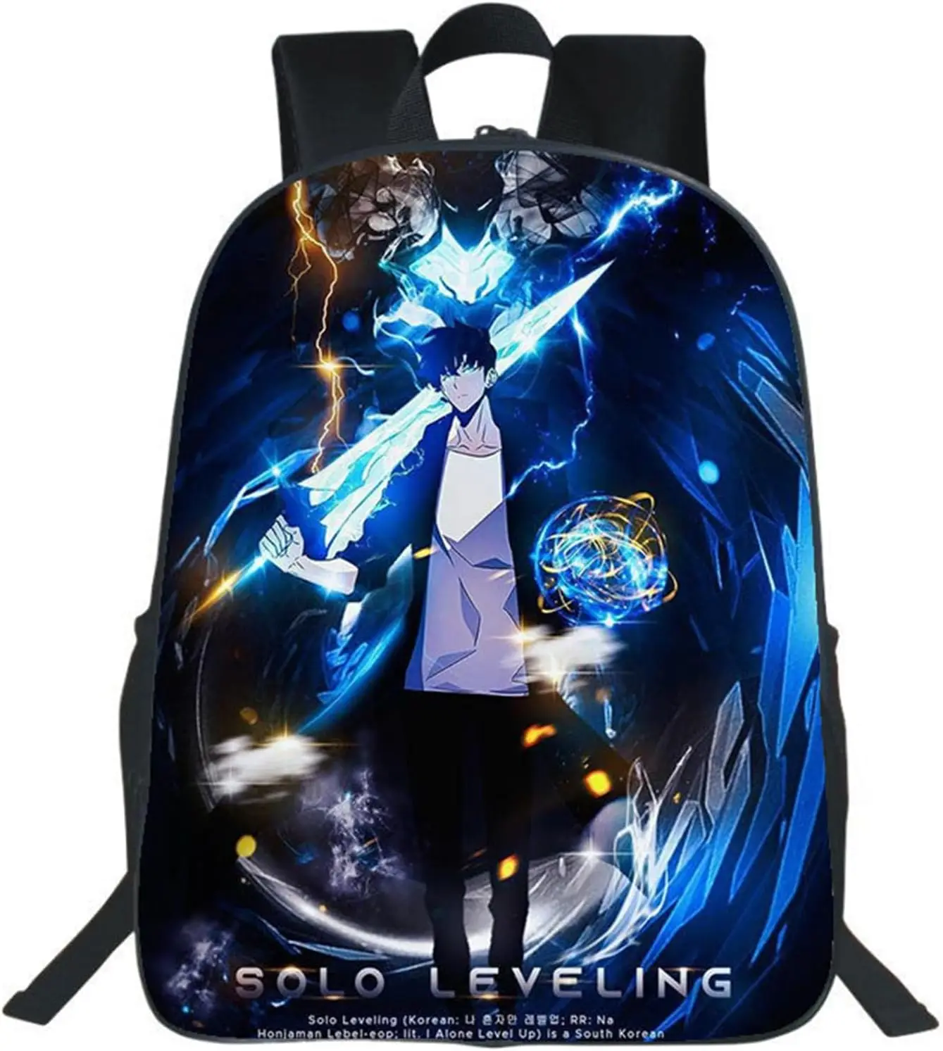 

3D Anime Solo Leveling Backpack Cartoon Bookbag Daypack School Bag
