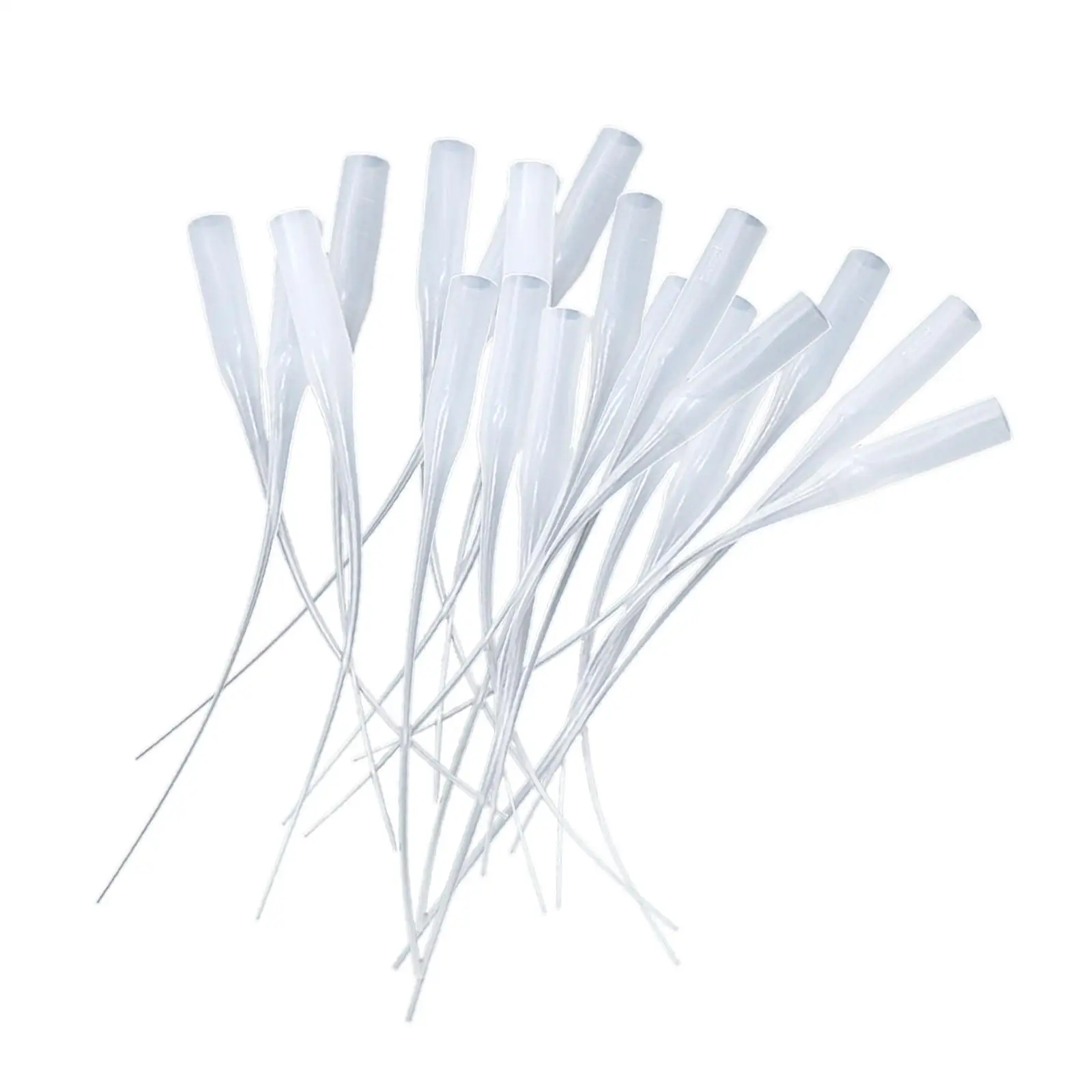20x Glue Dispenser Bottle Tips Precision Glue Applicator Tips for Small Parts Crafting Detail Works Instrument Maintenance Model