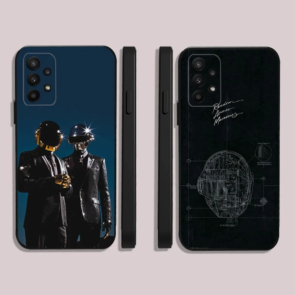 D-Daft Get Lucky Punk  Phone Case For Samsung S24,23,22,30,21,10,9,Ultra,Plus,Lite,FE,5G Black Soft Case