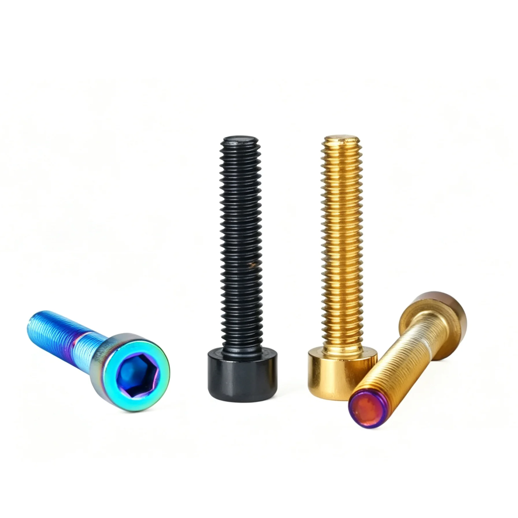 M3 M4 M5 M6 Colorful Plated 304 Stainless Steel Socket Head Cap Screws Hex Allen Bolts for Motorcycle Electric Bike Bolts