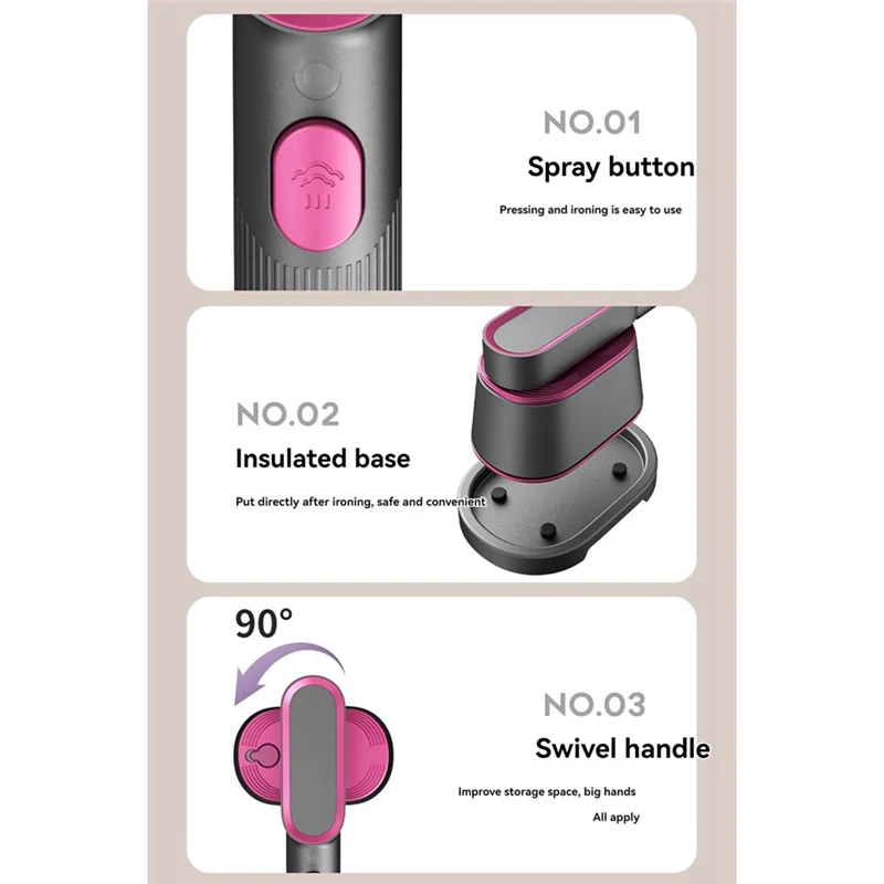

ABYN-портативный ручной отпариватель для одежды, паровой утюг 3 в 1, вертикальный утюг для глажки одежды, гладильная машина для влажной и сухой уборки