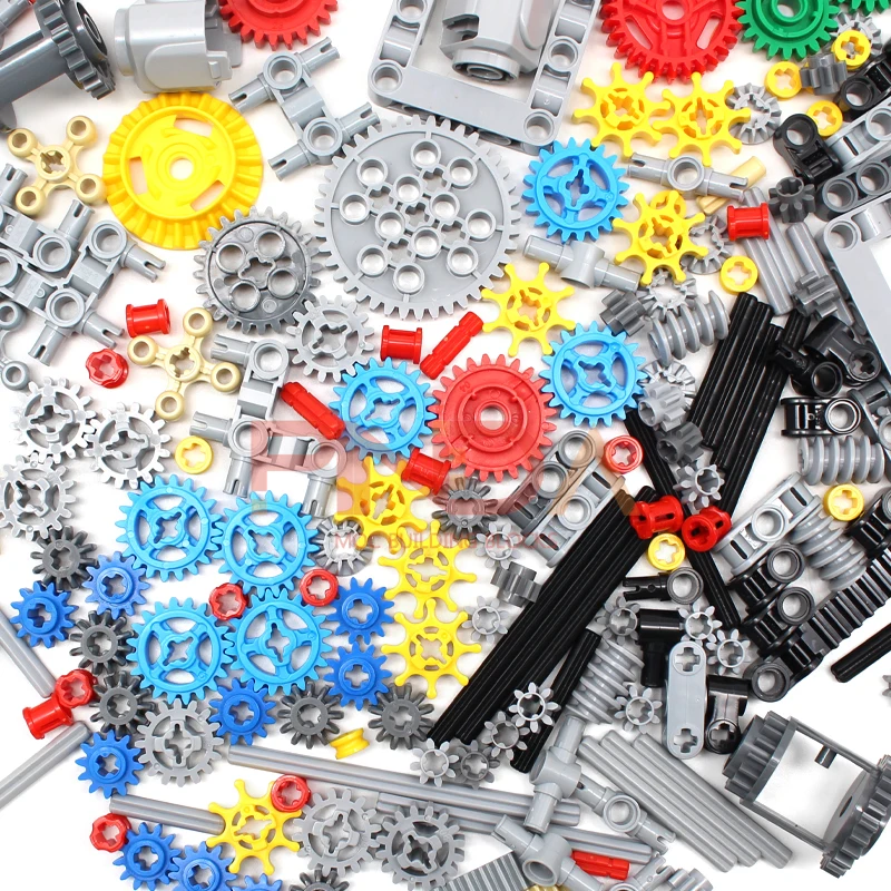 MOC テクニカルビルディングブロックと互換性ありレンガピンリフトアームスタッドレスビームアクスルコネクタパネルギア車マインドストームおもちゃ