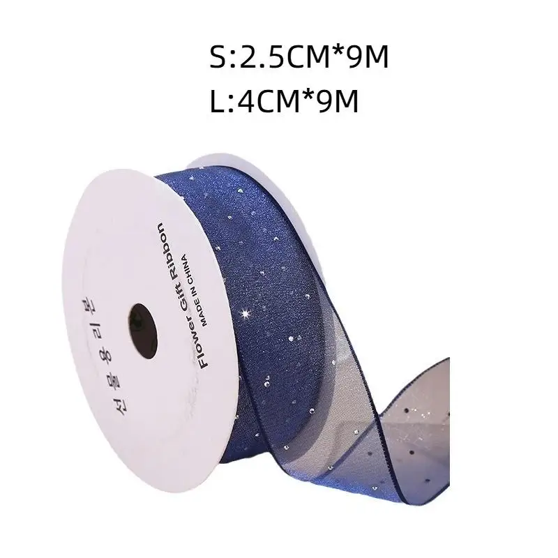 Heißpräge-Organzaband 2,5/4 cm breit, dekorative Borte für Haarstyling, Geschenkverpackung, tägliche DIY-Bastelprojekte – Detail 1