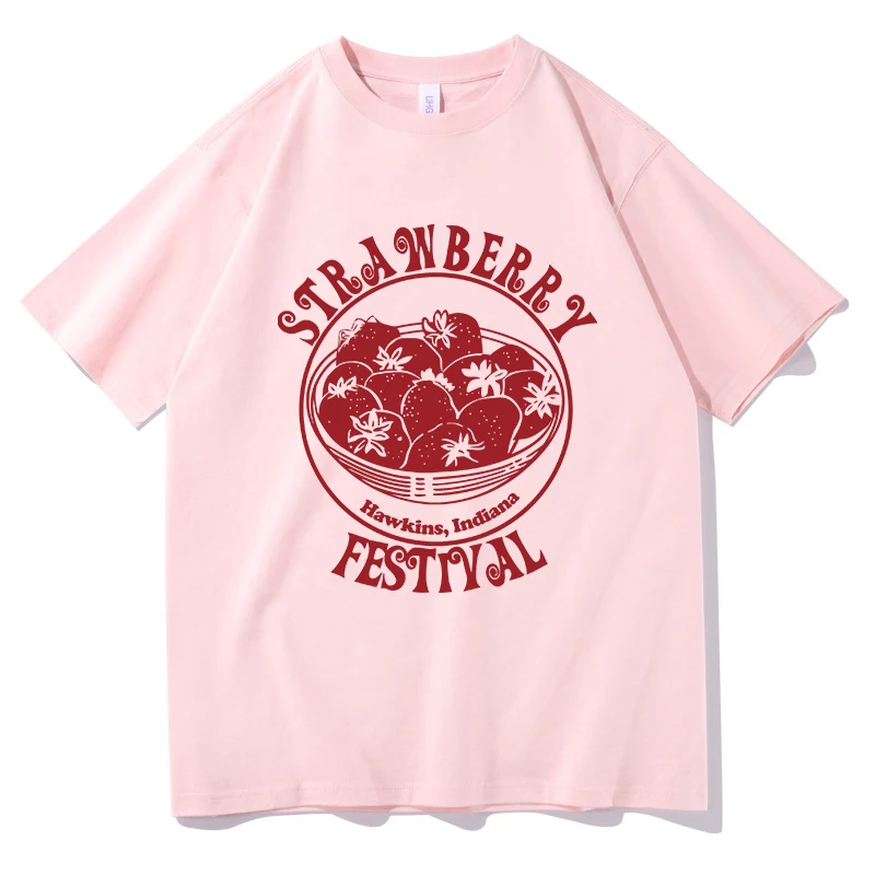 Summer Bestseller Harajuku 3D Printed Hellfire Club Strawberry Festival O Neck Short Sleeve T Shirt Camisetas Unisex Kids Top