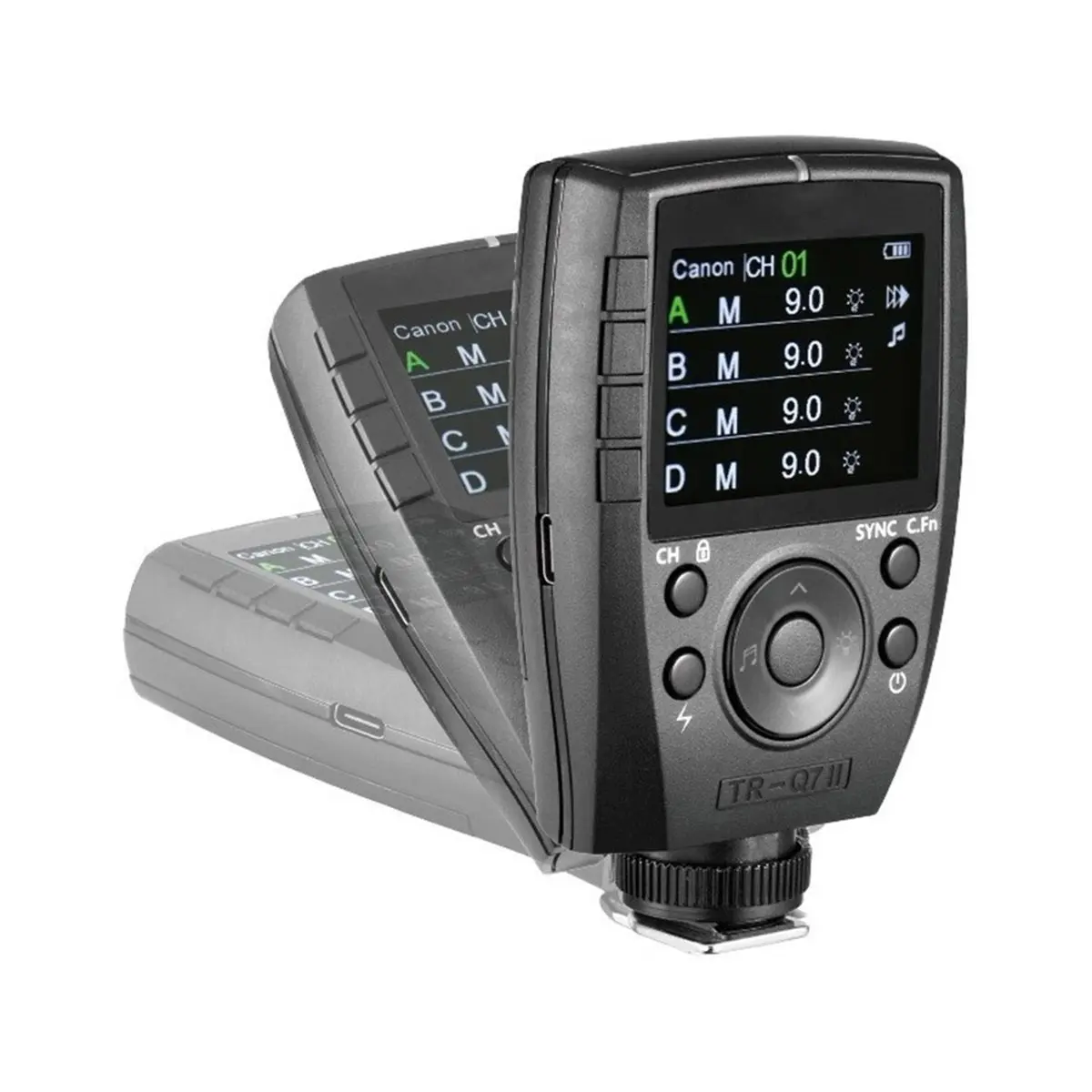 B21B TR-Q7II 2.4G Wireless Trigger Transmitter Speedlite Flash Remote Controller TTL Flash Trigger for Canon Nikon Olympus
