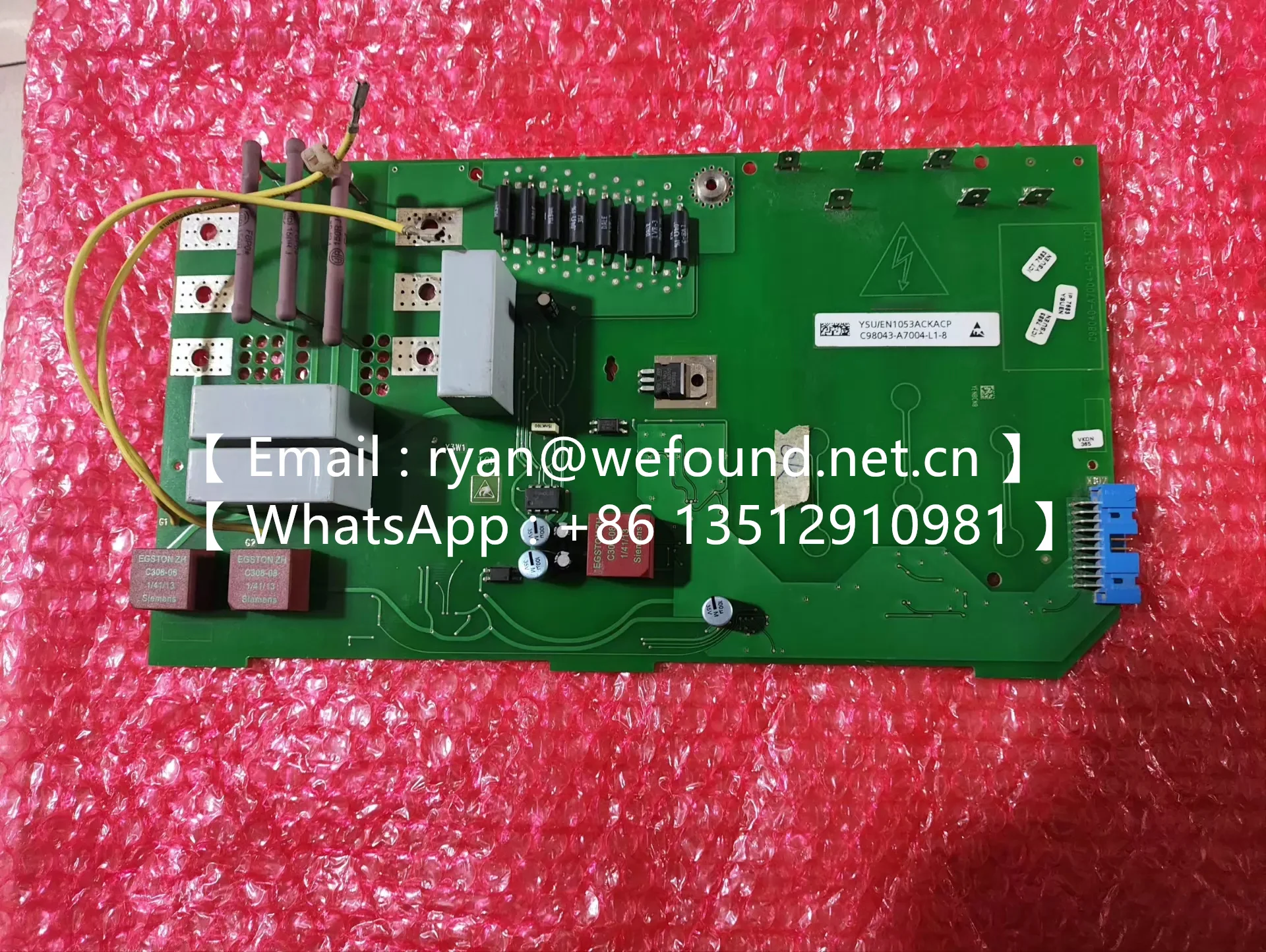 C98043-A7004-L1-8 Governor excitation board