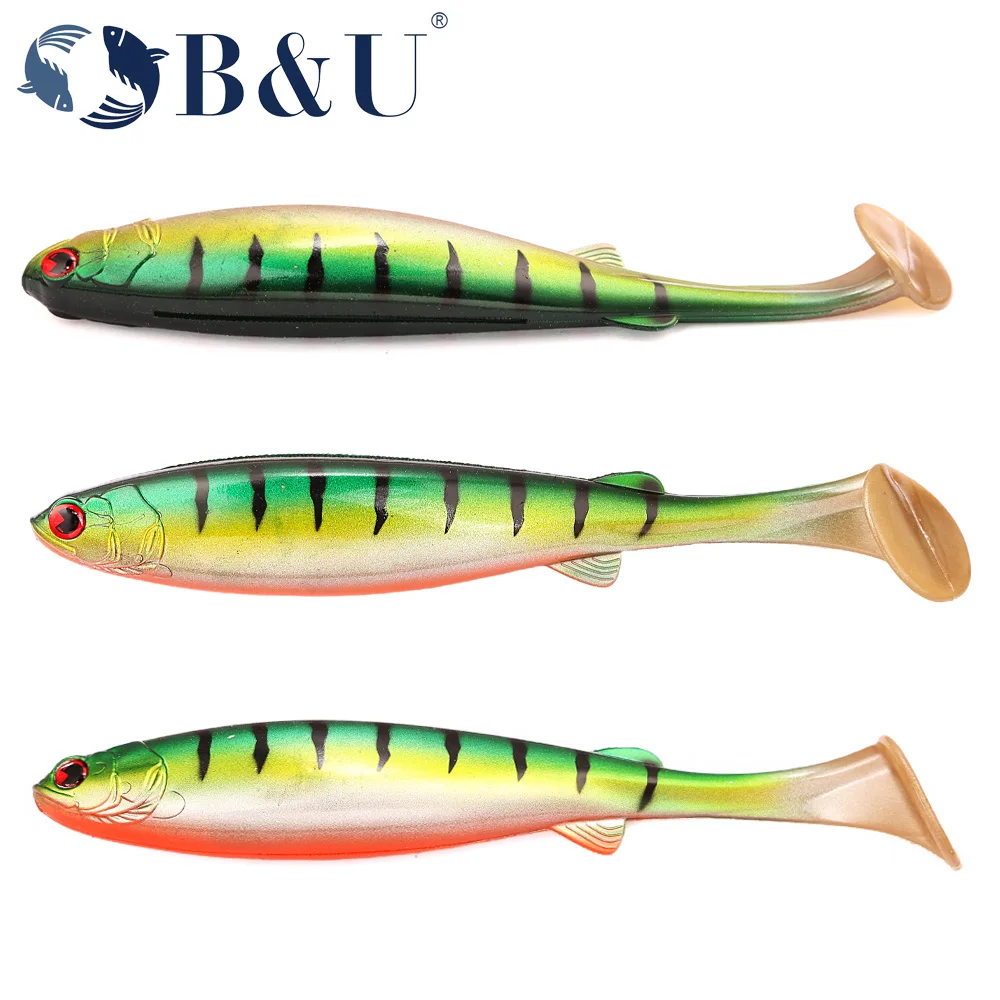 Swimbait B&U – Cola de paleta realista de vinilo para black bass - imagen 3