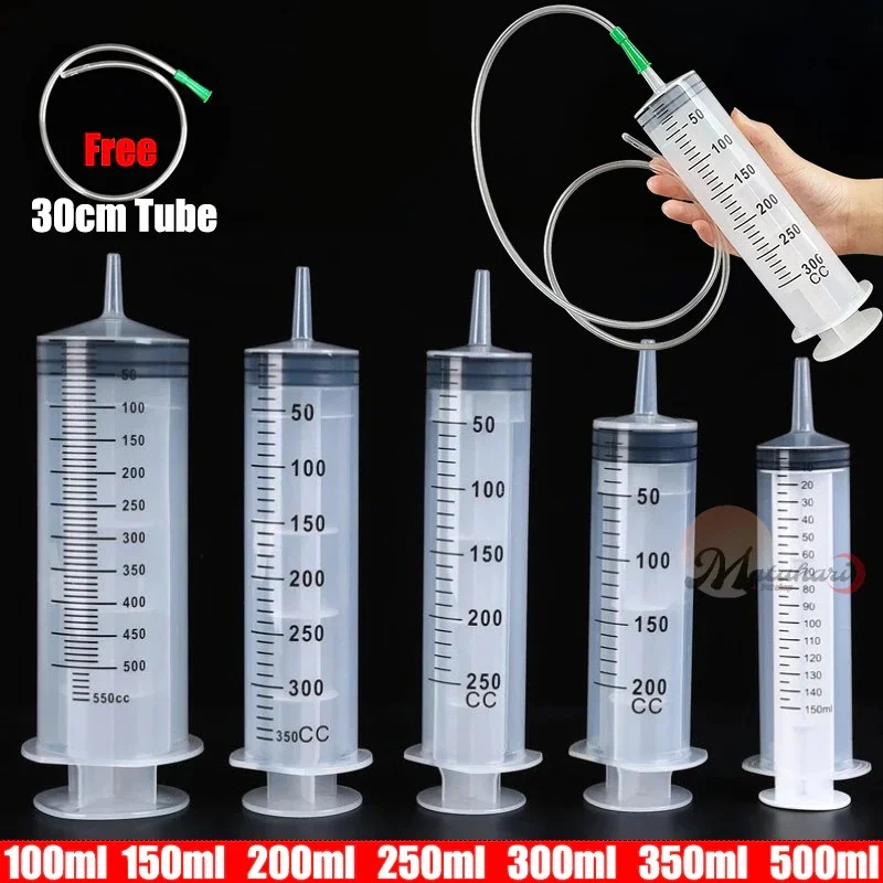 20Ml-500ml Big Size Syringe Plastic Reusable Injector Feeder for Baby Pets Cat Dog Feeding Food