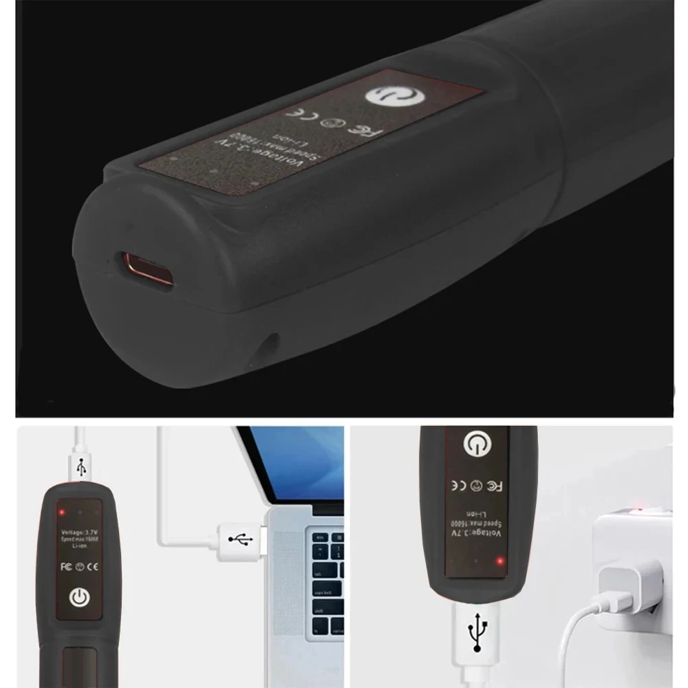 مثقاب كهربائي صغير USB لاسلكي صغير محمول الحفر أداة دوارة النجارة النقش القلم أدوات دريمل للمجوهرات الزجاج المعدني #3