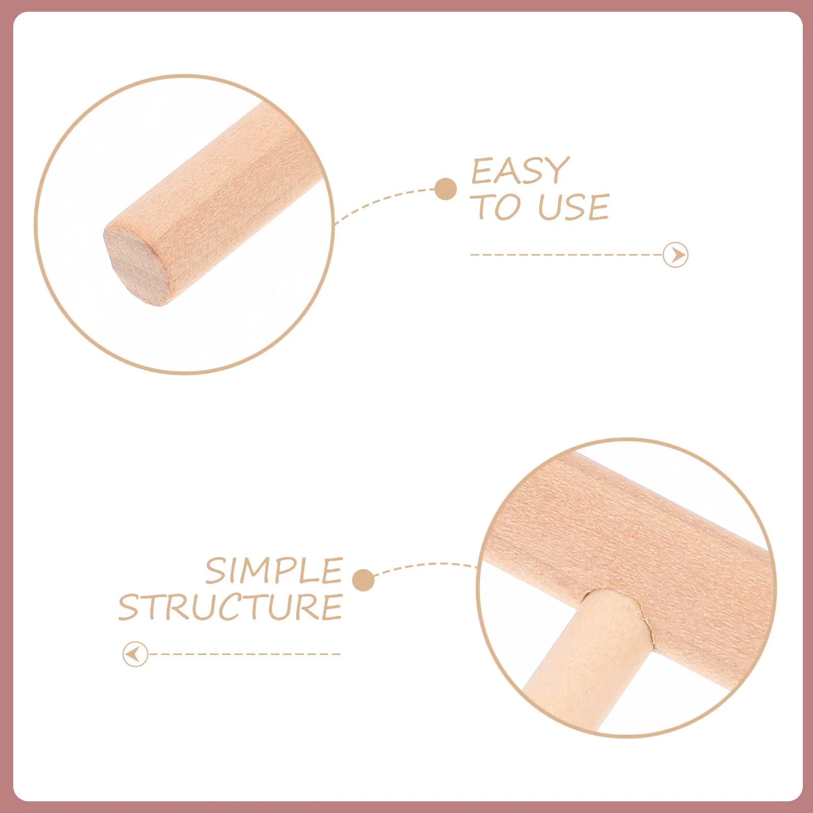 Wood Crepe Pancake Batter Spreader Wooden Kitchen Tool Ideal for Uniform Dough Distribution Wood Crepe Pabcake Spreader