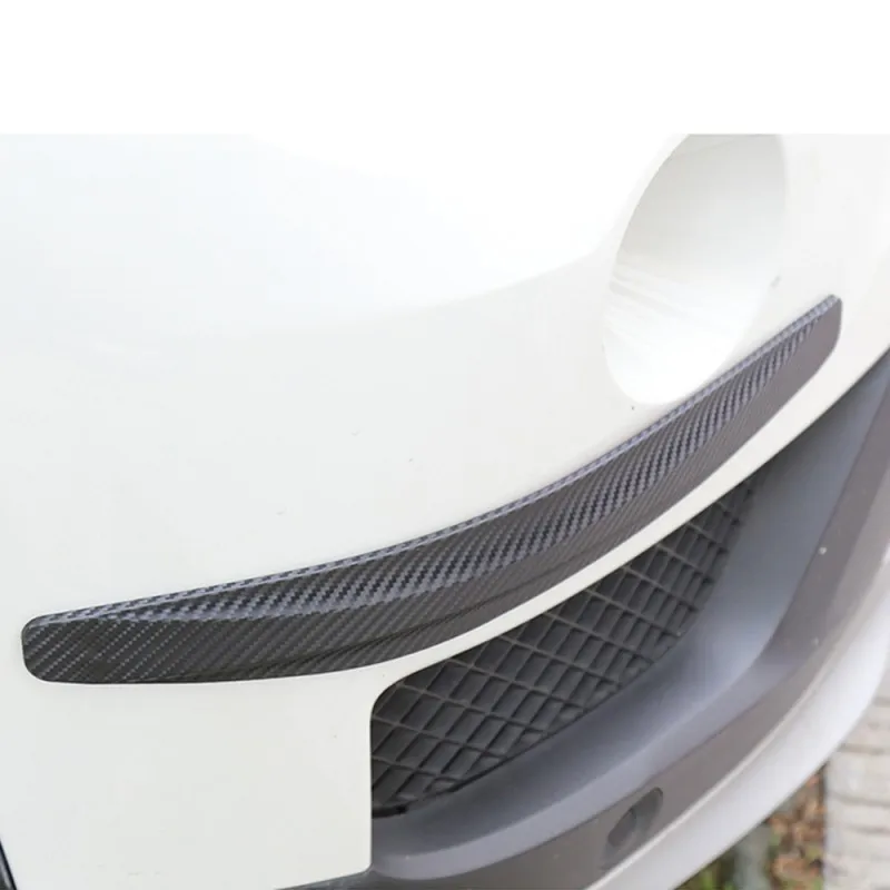 2 x Carbon Fiber Front&Rear Bumper Protector Corner Guard Scratch Sticker 16"