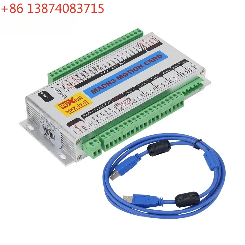 MK4-IV Mach3 Motion Card 3 Axis 4-Axis USB Motion Controller 2MHz CNC Breakout Board For Window 7 10