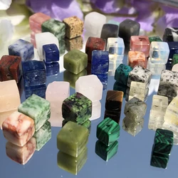 4/6/8mm Jaspers Quartz Square Beads Natural Stone Tiger Eye Loose Amazonite Cube Beads for Jewelry Making DIY Accessories 15