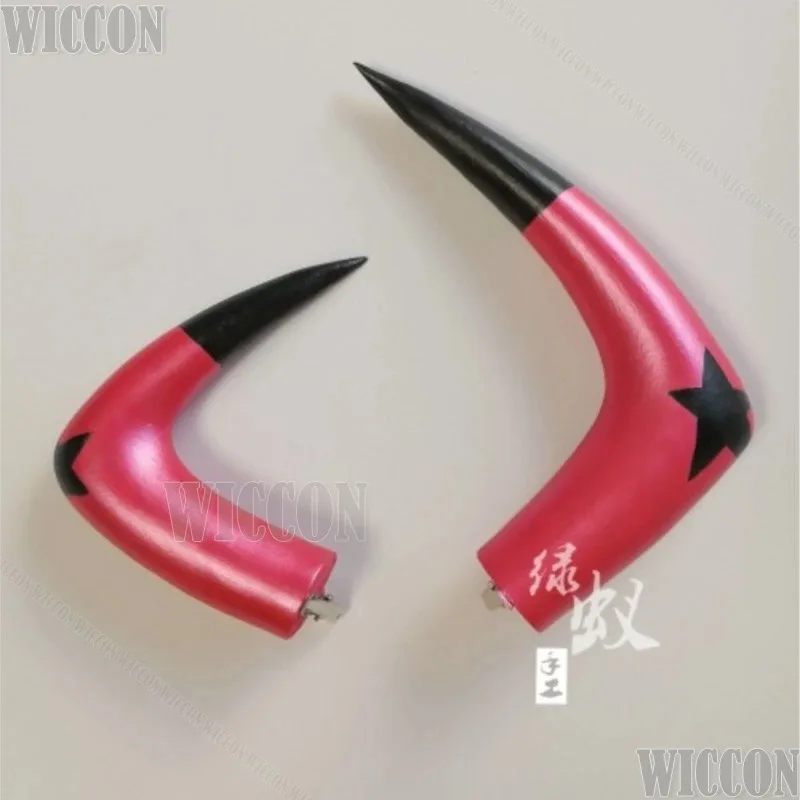 Verosika Mayday Anime Hasbin Demon Succubus Hotel Cosplay Costume Prop Wig Horn Holloween Show Stage Party RolePlay Women Girlc;