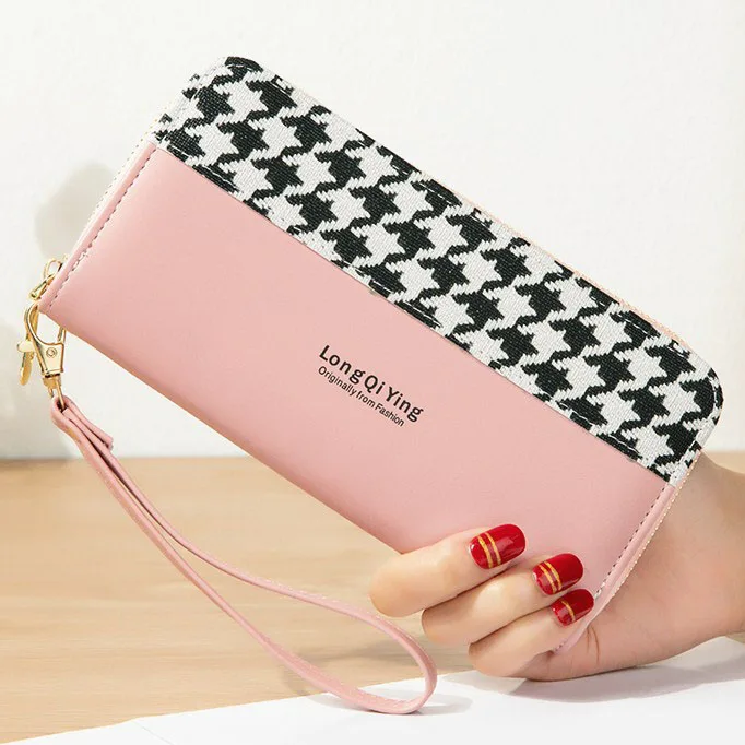 

Women Wallet Female Long Zipper Woman Purses Large Capacity Coin Purse Pocket Wallets Brand New Fashion Phone Clutch Money Bags