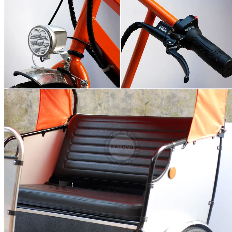 Scenic Spot Rickshaw With Pedals Passenger Rickshaw Tricycle Pedicab Bike Taxi For Sale Can Add Your Logo