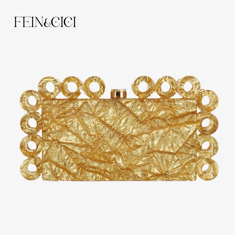 

Women Acrylic Box Evening Clutch Bags For Wedding Party Luxury pearl ivory black gold Purses Designer Handbags High Quality