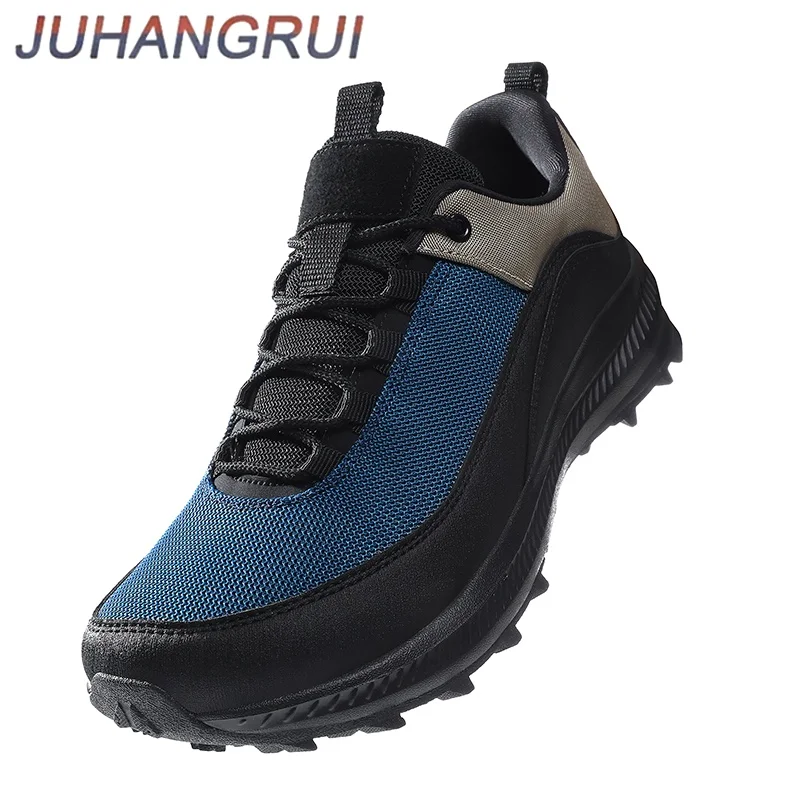 

Мужские кроссовки с широким носком для бега, весенне-осенние, дышащие, с сетчатой поверхностью, повседневные, низкие, для активного отдыха, с мягкой подошвой, удобные, нескользящие