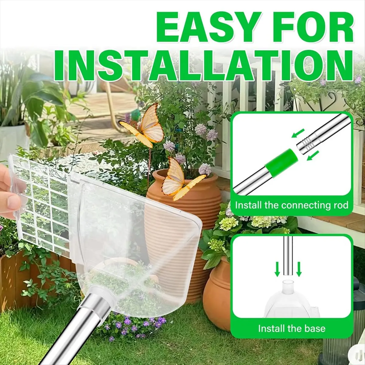 Long Handle Spider Grabber Bug Catcher Net Cover for Indoor Outdoor Stink Bug Mothes Cockroach Catching Tool