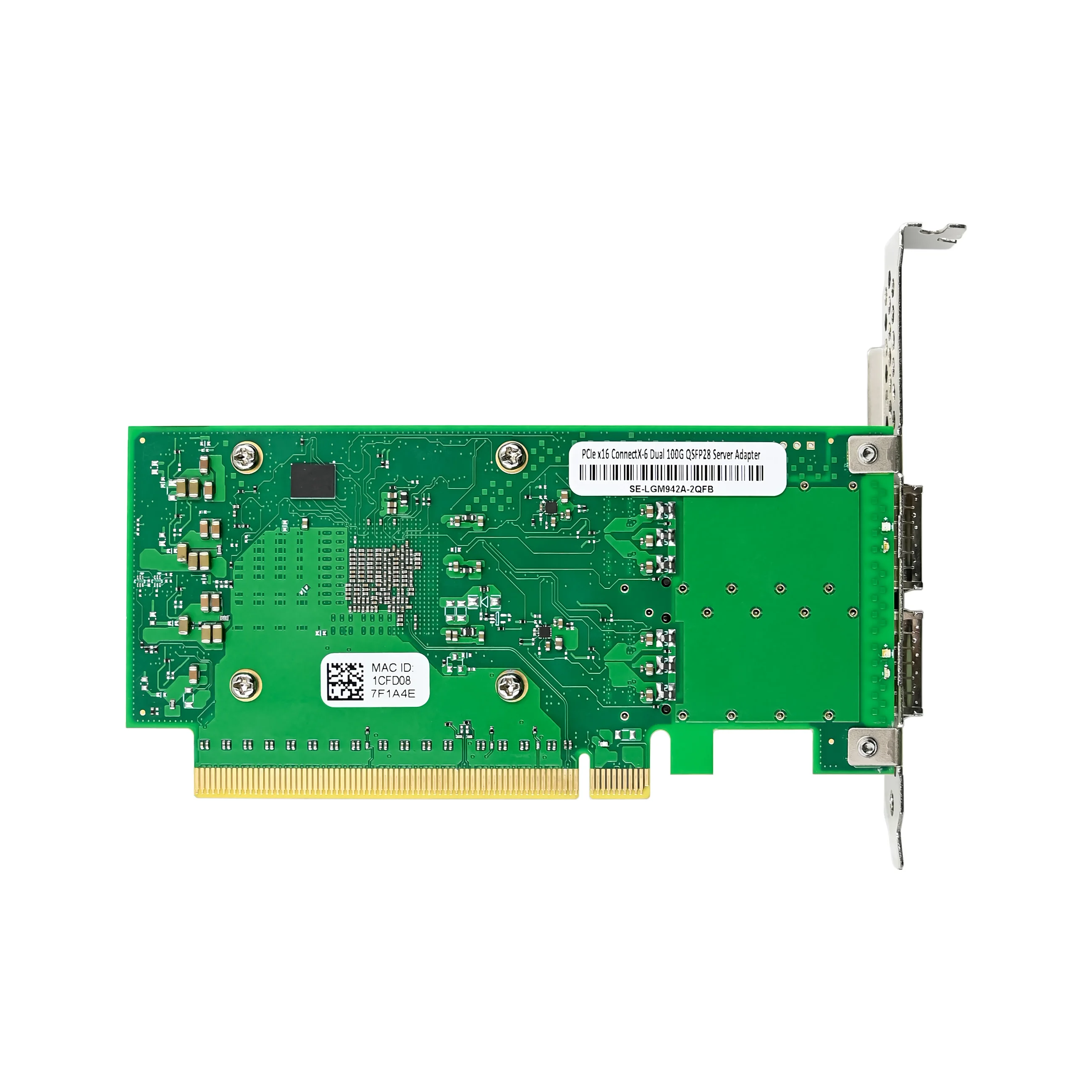 Adaptor Jaringan PCIe X16 Mellanox ConnectX-6 Dx Dual-Port 100G QSFP56